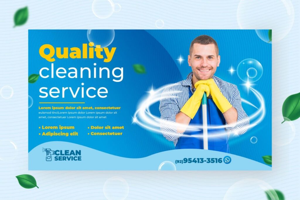 cleaning business flyer example