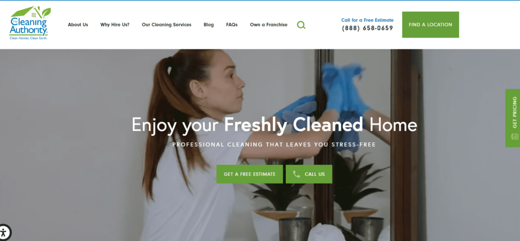 website for cleaning business example