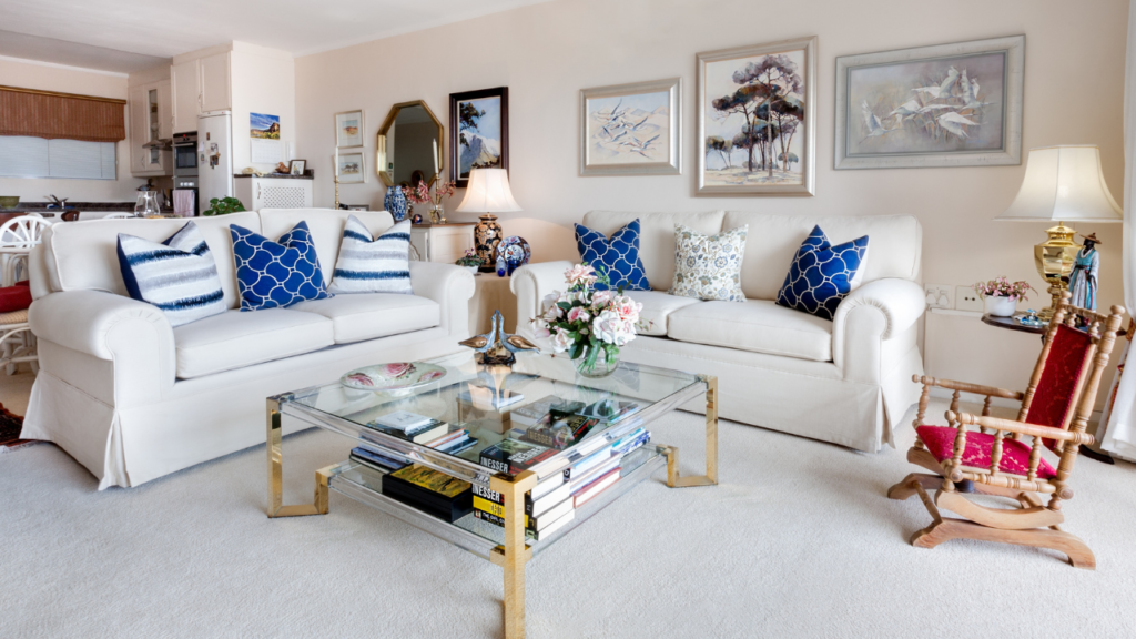 Living area cleaning